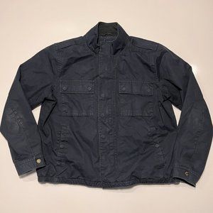 Vince Bomber Jacker Size XL Navy Blue Pockets Full Zip Men's